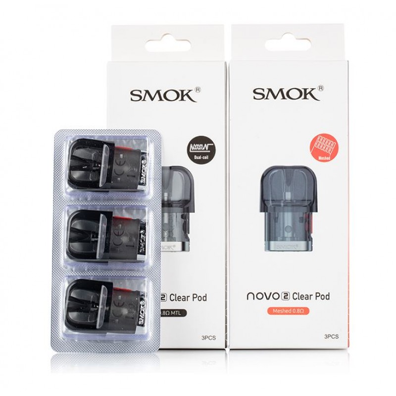 SmokTech Novo 1 And Novo 2 Replacement Pods 3pk, Smok, Novo Pods